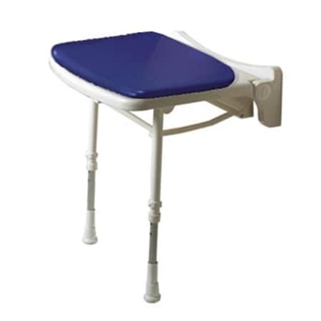 Arc 2000 Series Shower Seat Standard Padded Seat - Blue - 18.125 Inch W 02210P